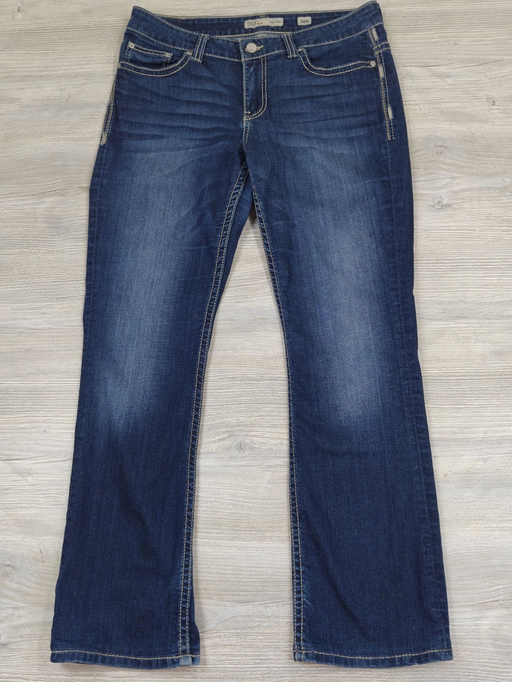 BKE Payton Women's Dark Wash Bootcut Jeans Size 30R 30x31 Stretch Denim Size 10